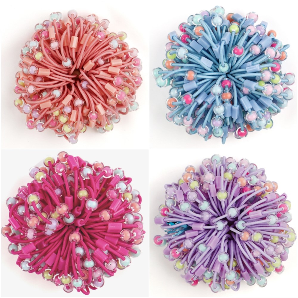 Jewelry Making For Kids - 50pcs Cute Elastic Hair Ties Ponytail