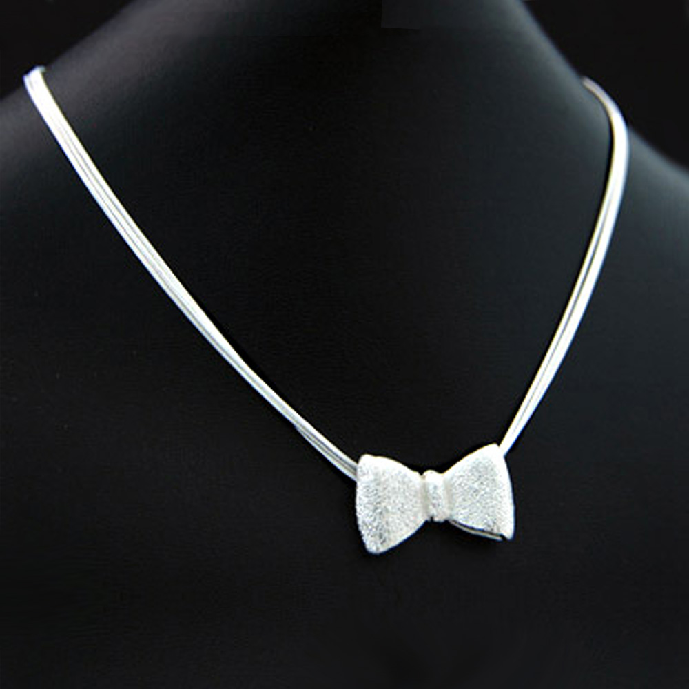 Jewelry Making Singapore - Sweet 925 Sterling Silver Bow Pendant