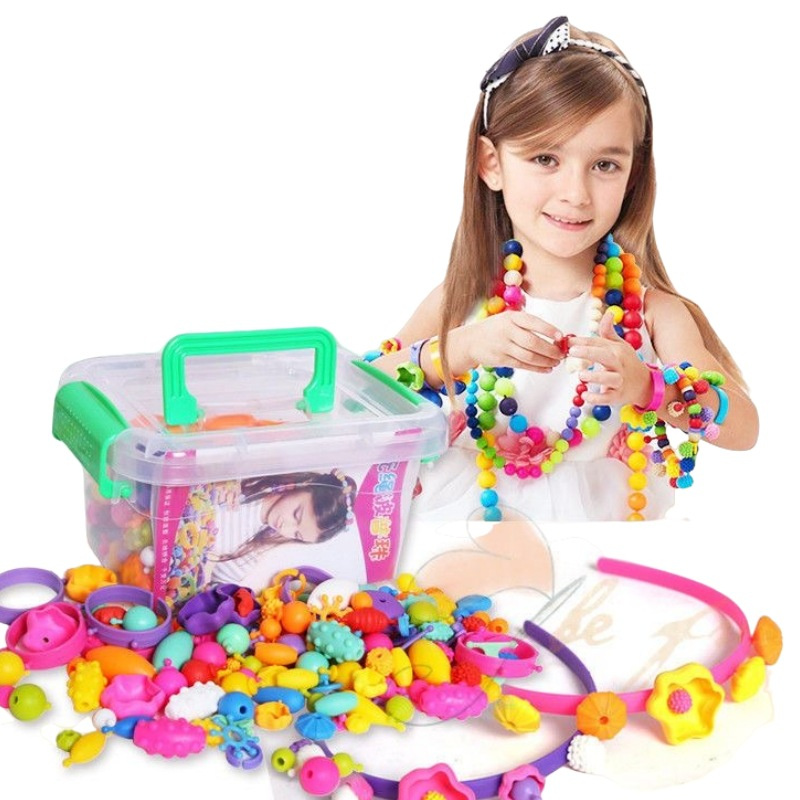 Jewelry Making For Kids - DIY Pop Beads Girl Toy Creativity