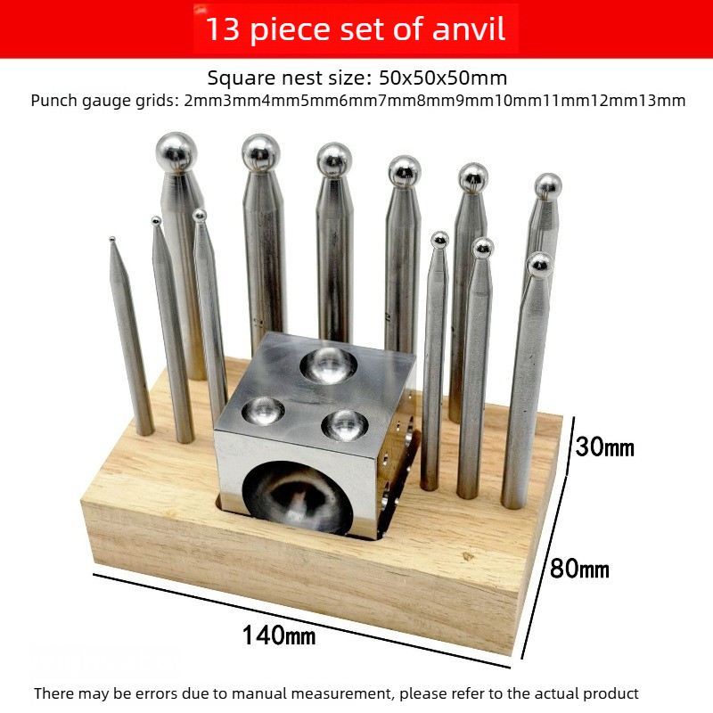 Jewelry Making Anvil - Jewelry Doming Block Tool Set,Steel Doming