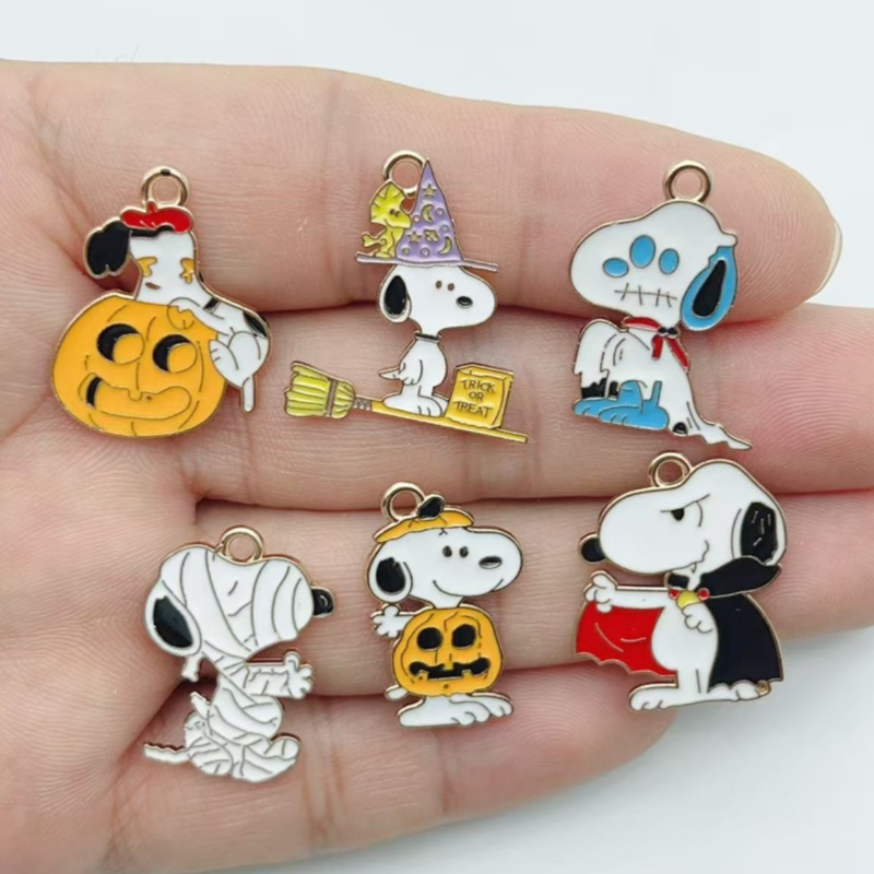 10Pcs Cute Halloween Cartoon P - Jewelry Making Parts ulasan dan harga