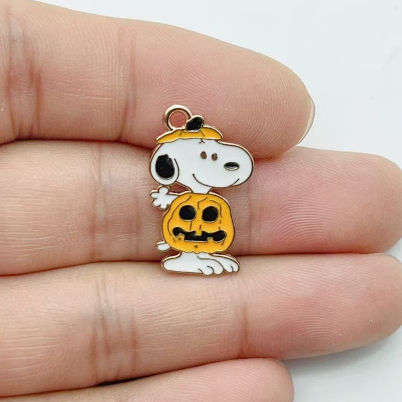 10Pcs Cute Halloween Cartoon P - Jewelry Making Parts ulasan dan harga