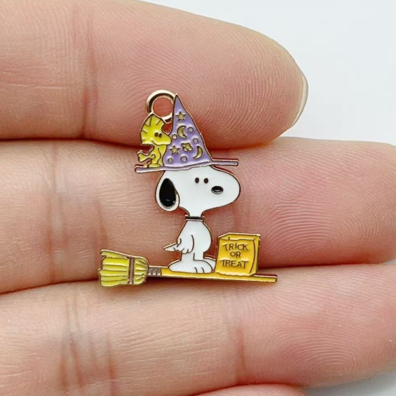 10Pcs Cute Halloween Cartoon P - Jewelry Making Parts ulasan dan harga