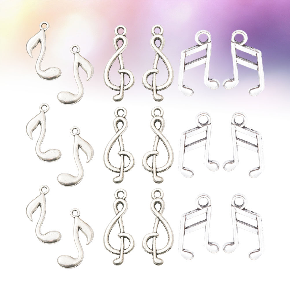 90Pcs Music Note Charms Set Cr - Jewelry Making Notes ulasan dan harga