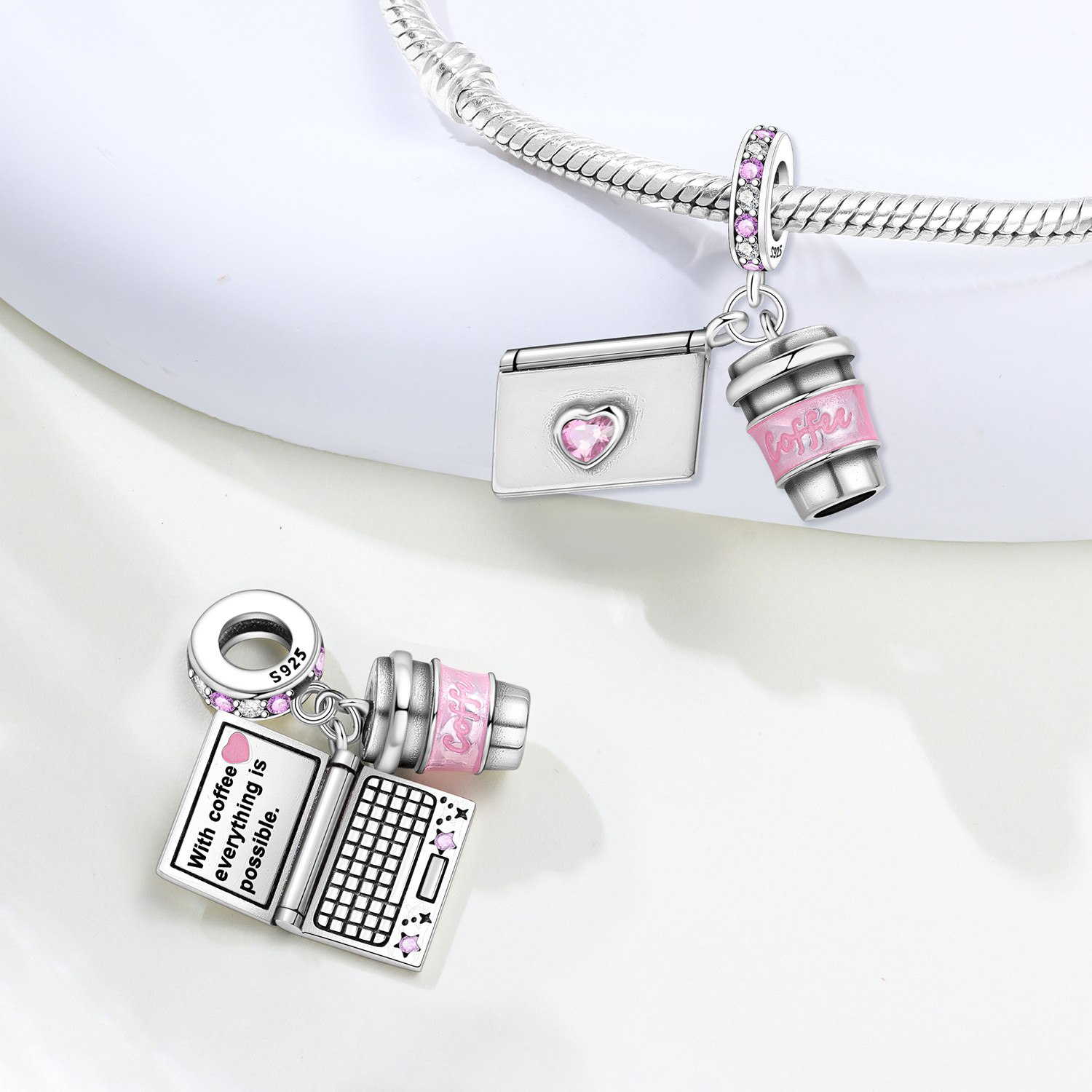 MISEFF S925 Sterling Silver C - Jewelry Making Notes ulasan dan harga