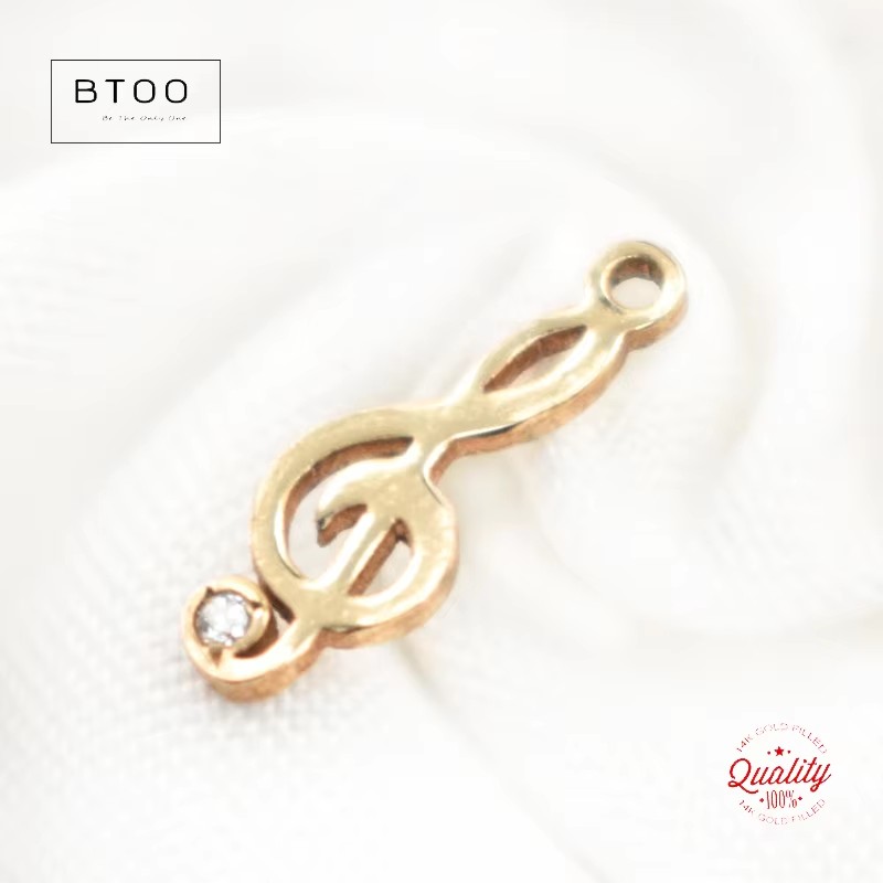 14K Gold Filled Musical Note C - Jewelry Making Notes ulasan dan harga