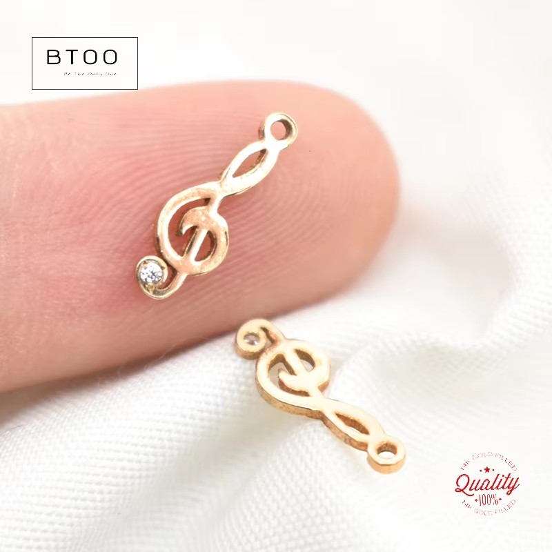 14K Gold Filled Musical Note C - Jewelry Making Notes ulasan dan harga