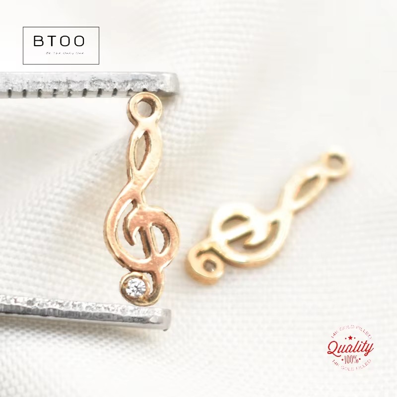 14K Gold Filled Musical Note C - Jewelry Making Notes ulasan dan harga