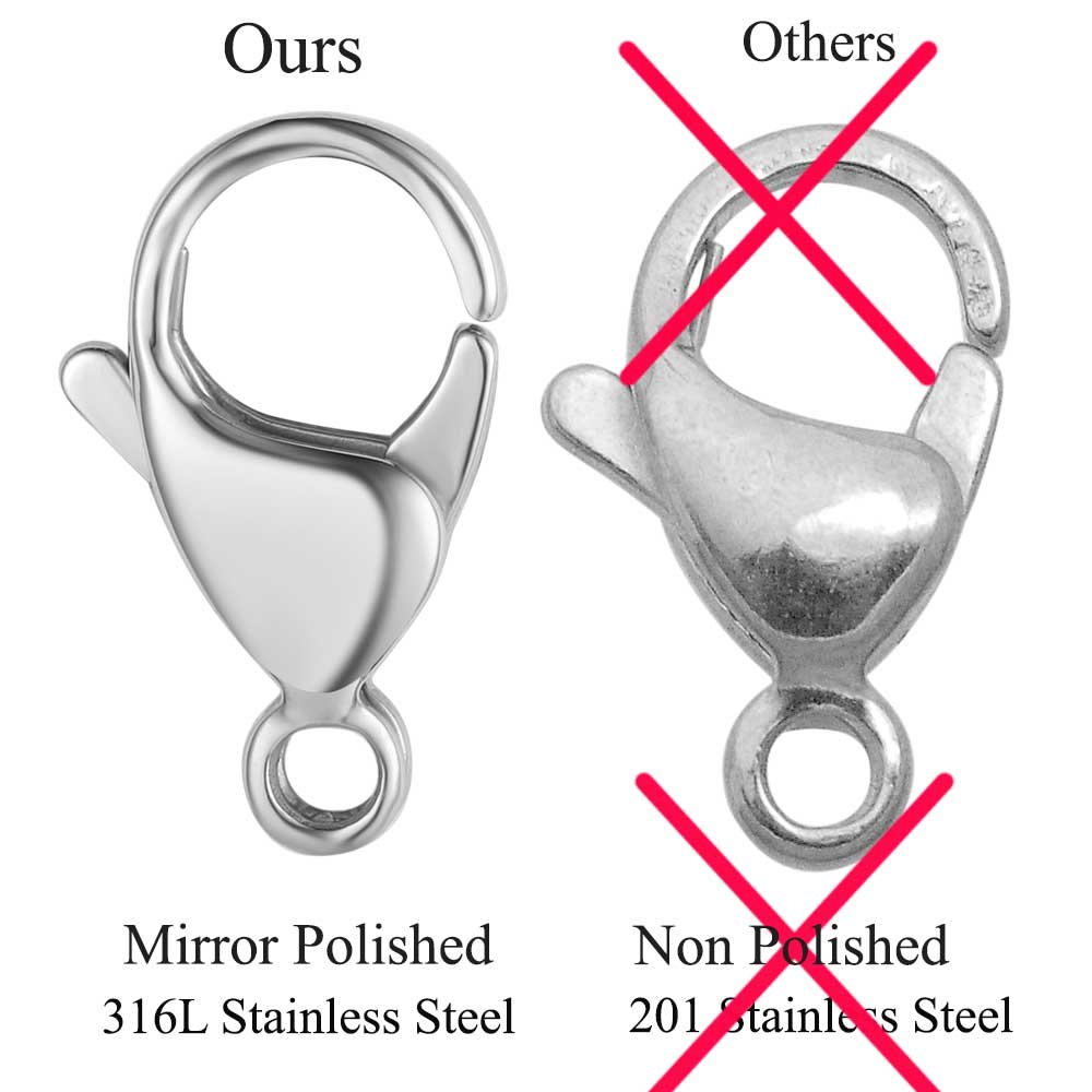 20/30/40 316L Stainless Steel  - Jewelry Making Hardware ulasan dan harga
