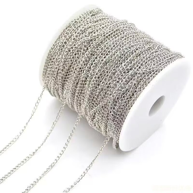 5 Meters Stainless Steel Neckl - Jewelry Making Event ulasan dan harga