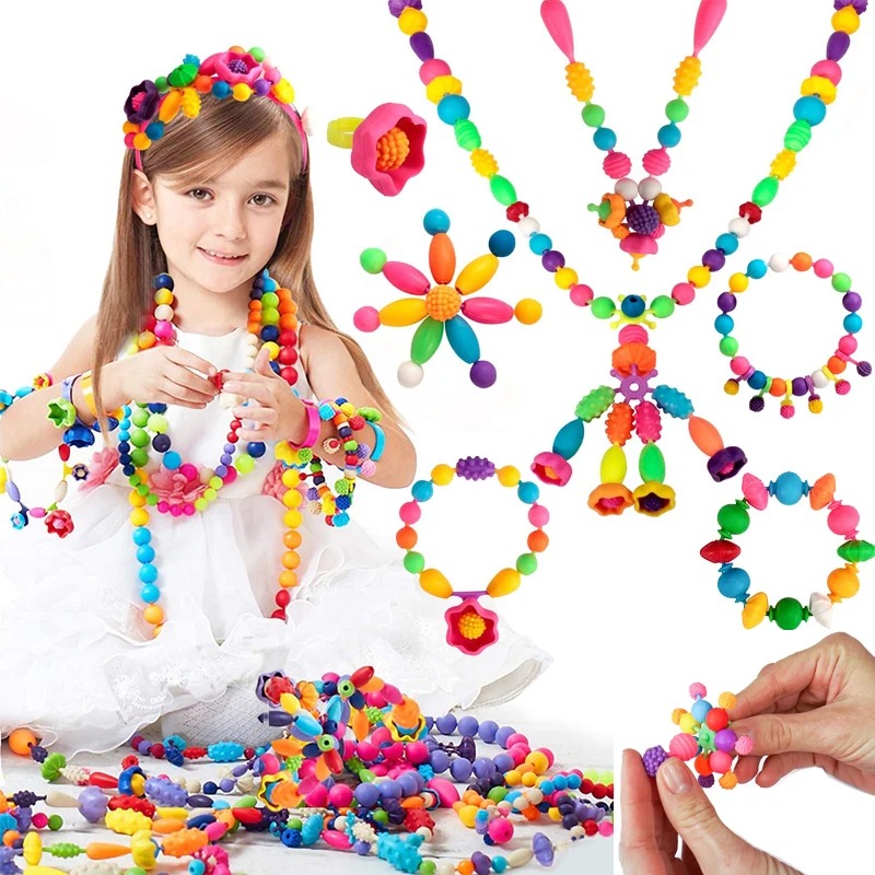 188-608pcs Pop Beads Children  - Jewelry Making 4 Year Old ulasan dan harga
