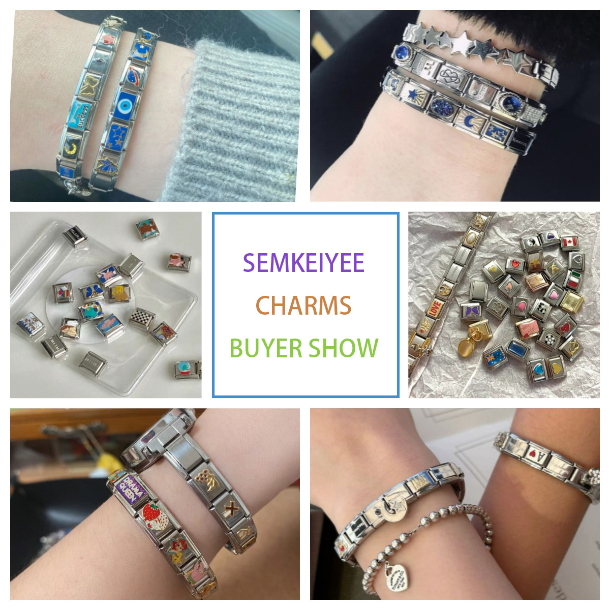 Stainless Steel Bracelet I Lov - Jewelry Making Rome ulasan dan harga