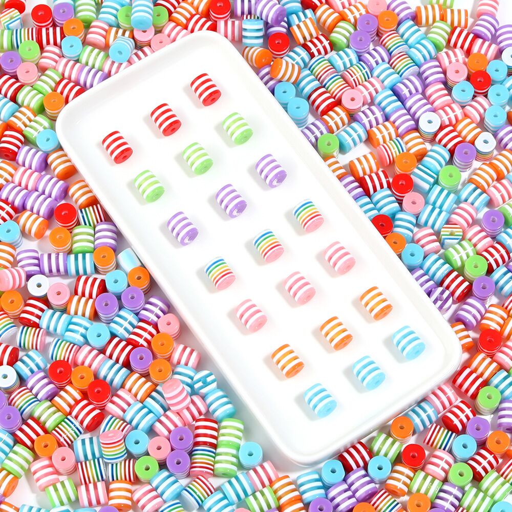 100 Pcs/Lot Rainbow Cylindrica - Jewelry Making Event ulasan dan harga