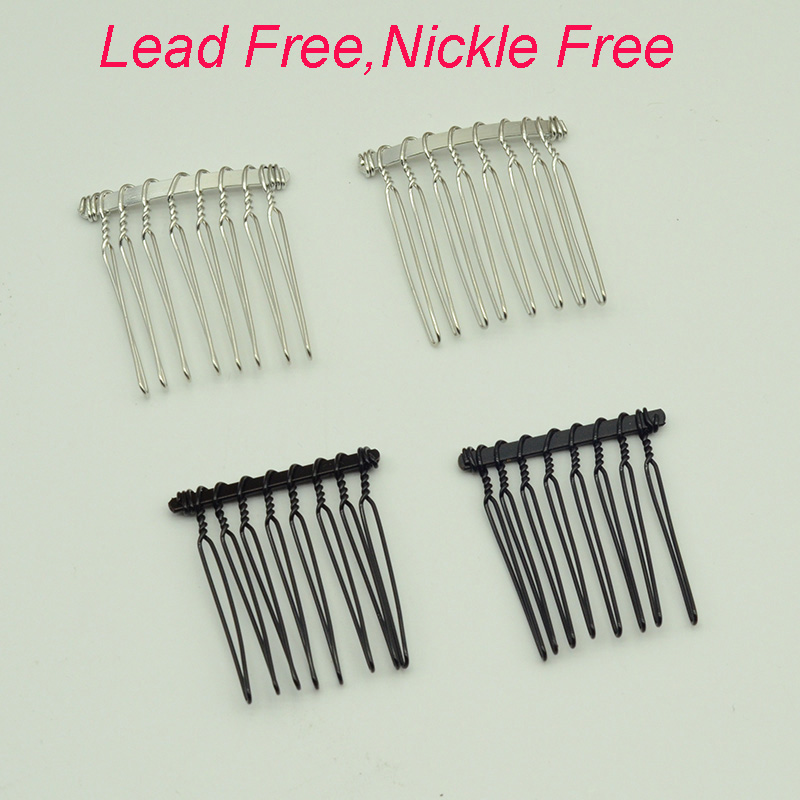 20PCS 8teeth Black Silver Plai - Jewelry Making For Kids ulasan dan harga