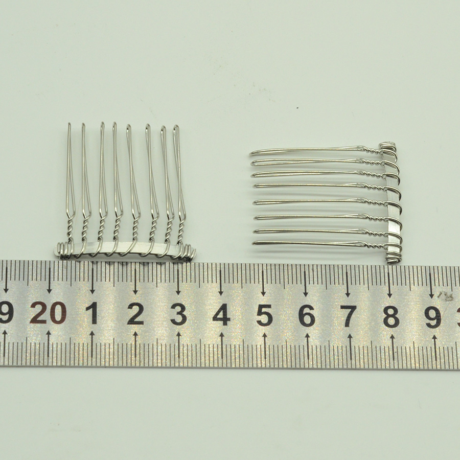 20PCS 8teeth Black Silver Plai - Jewelry Making For Kids ulasan dan harga