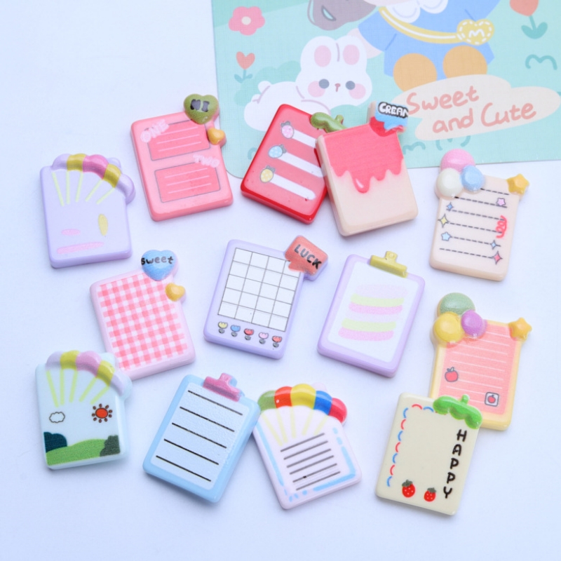 10pcs Cute Stationery Resin No - Jewelry Making Notes ulasan dan harga