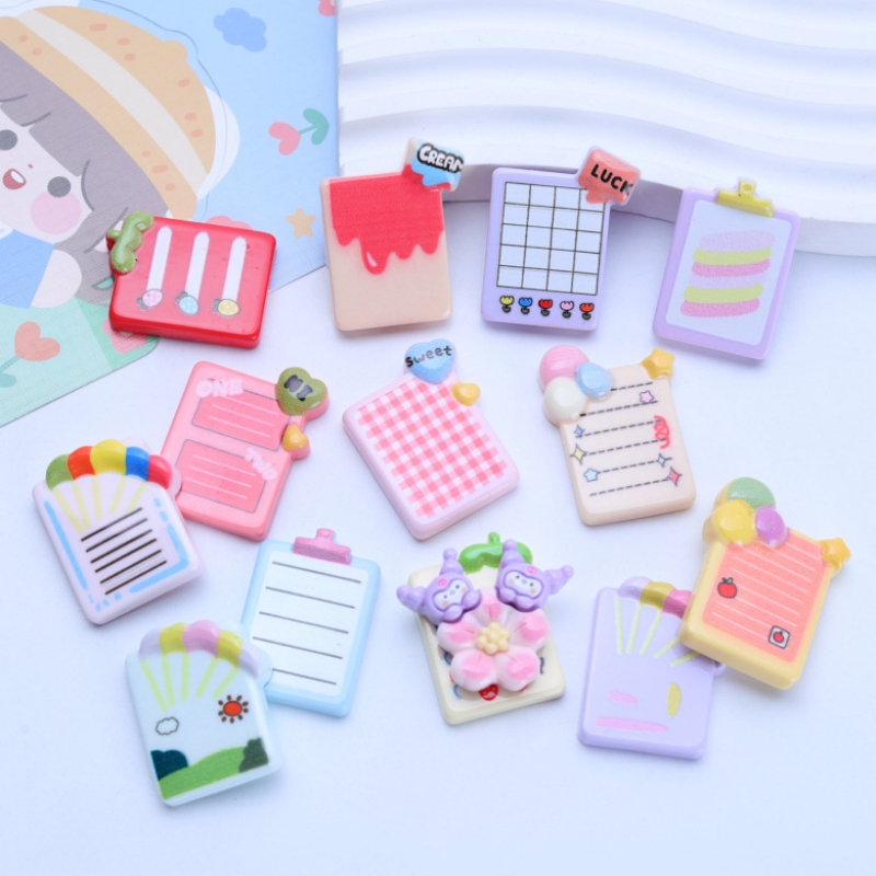 10pcs Cute Stationery Resin No - Jewelry Making Notes ulasan dan harga
