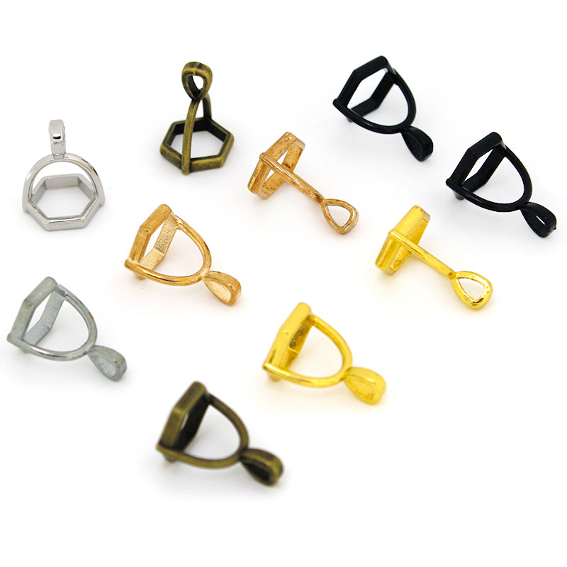 20Pcs Hexagonal Gemstone Cap N - Jewelry Making Hardware ulasan dan harga