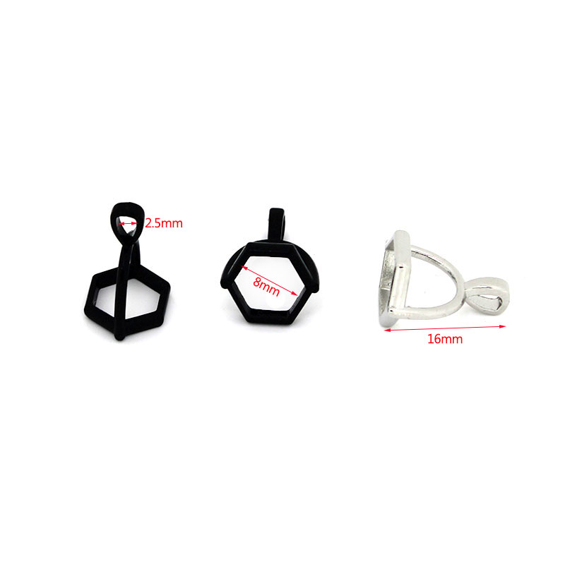 20Pcs Hexagonal Gemstone Cap N - Jewelry Making Hardware ulasan dan harga