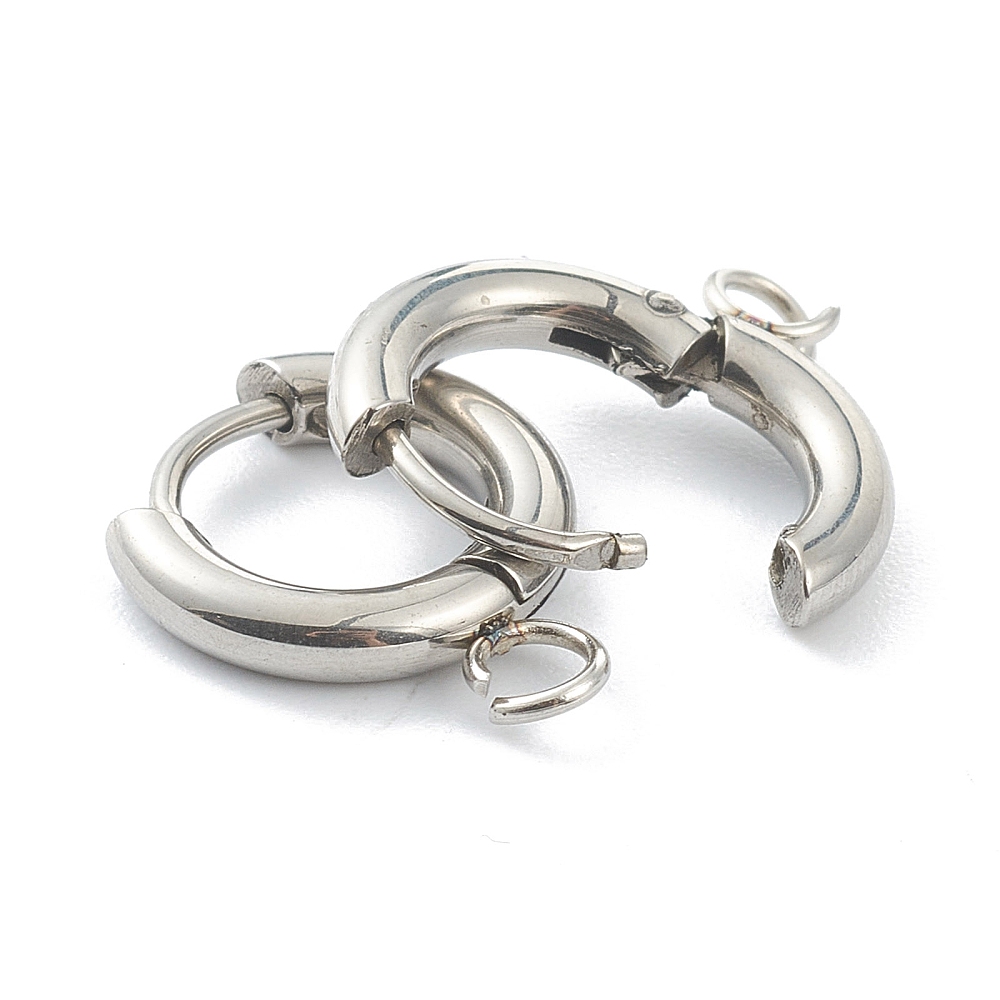 10pcs 201 Stainless Steel Hugg - Jewelry Making Hardware ulasan dan harga