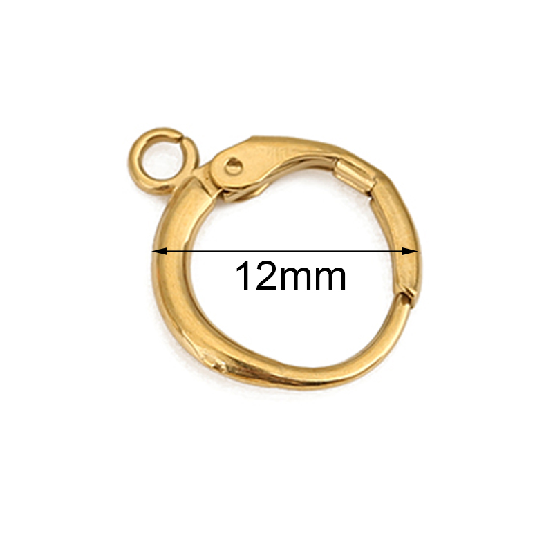 10pcs PVD Never Fade Stainless - Jewelry Making Hardware ulasan dan harga
