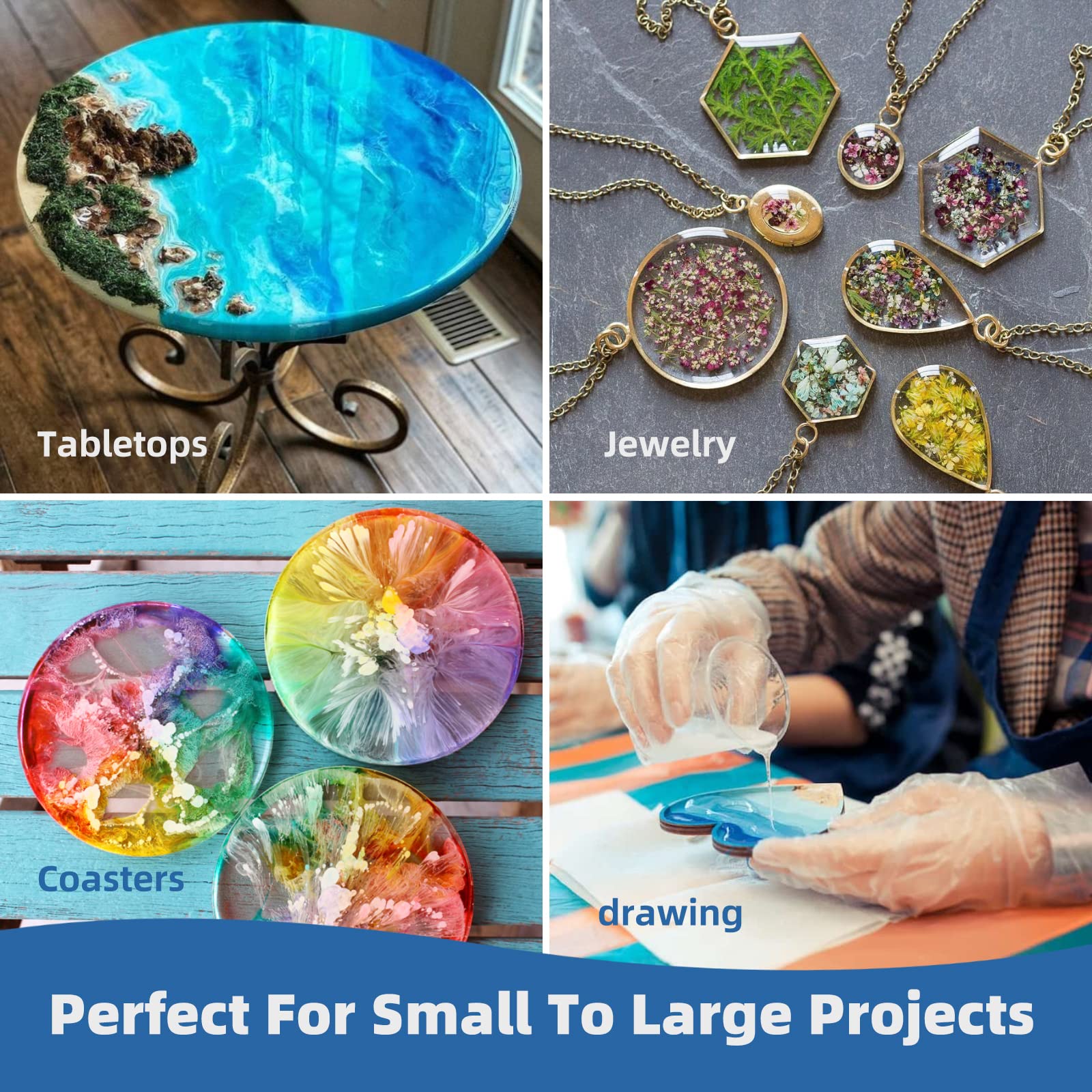 250ml-1000ml Epoxy Resin Casti - Jewelry Making Uv Resin Kit ulasan dan harga