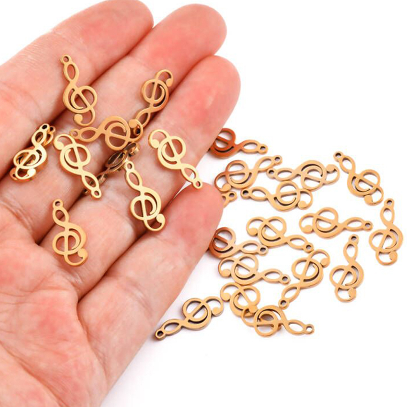 10pcs Charms Musical Note Stai - Jewelry Making Notes ulasan dan harga
