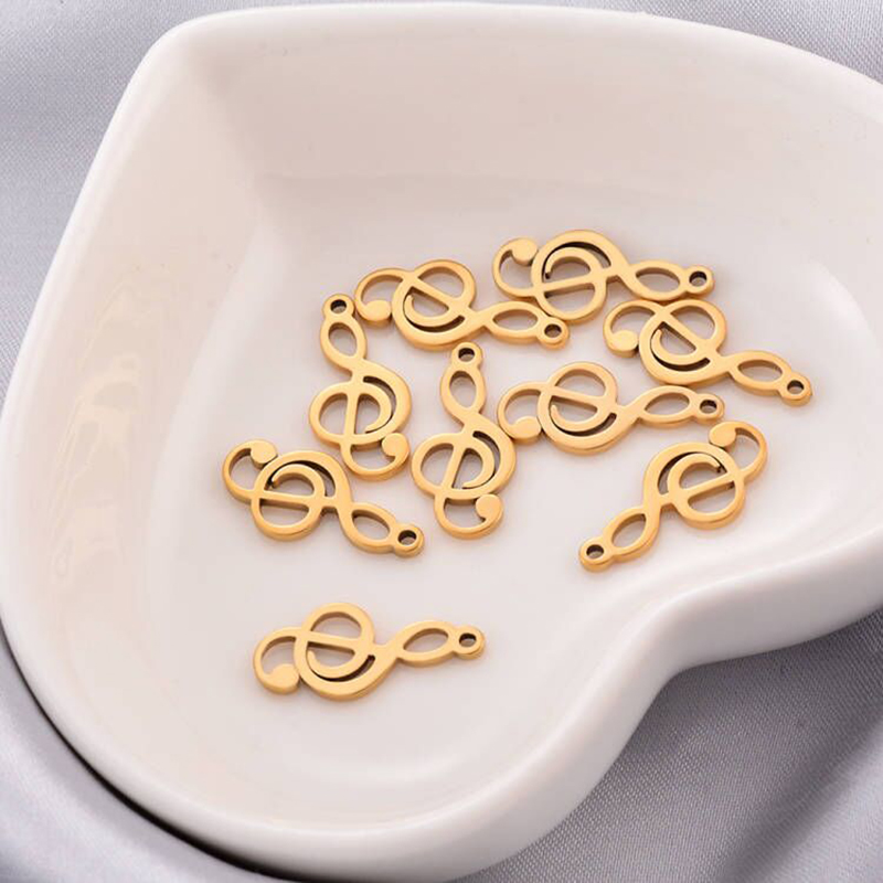 10pcs Charms Musical Note Stai - Jewelry Making Notes ulasan dan harga