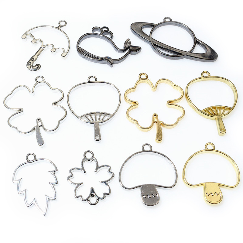 10pcs Geometric Hollow Metal U - Jewelry Making Uv Resin Kit ulasan dan harga