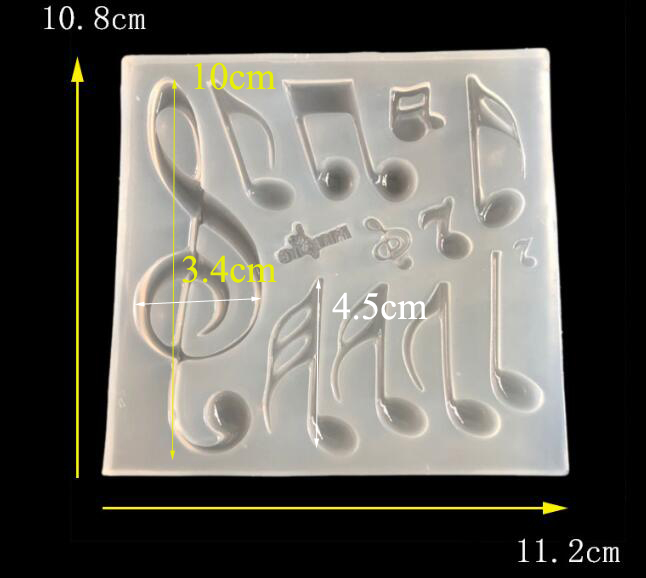 1PC music note silicone mold U - Jewelry Making Notes ulasan dan harga
