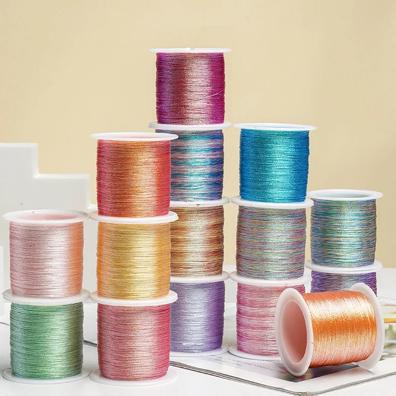 0.2mm Colorful Gold Thread Cor - Jewelry Making Event ulasan dan harga