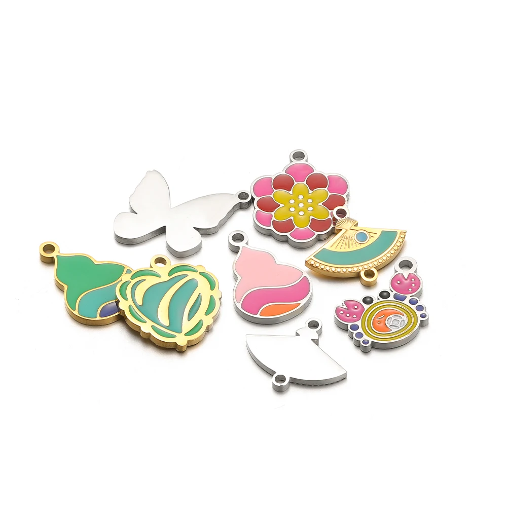 5pcs Stainless Steel Lotus But - Jewelry Making 4 Year Old ulasan dan harga