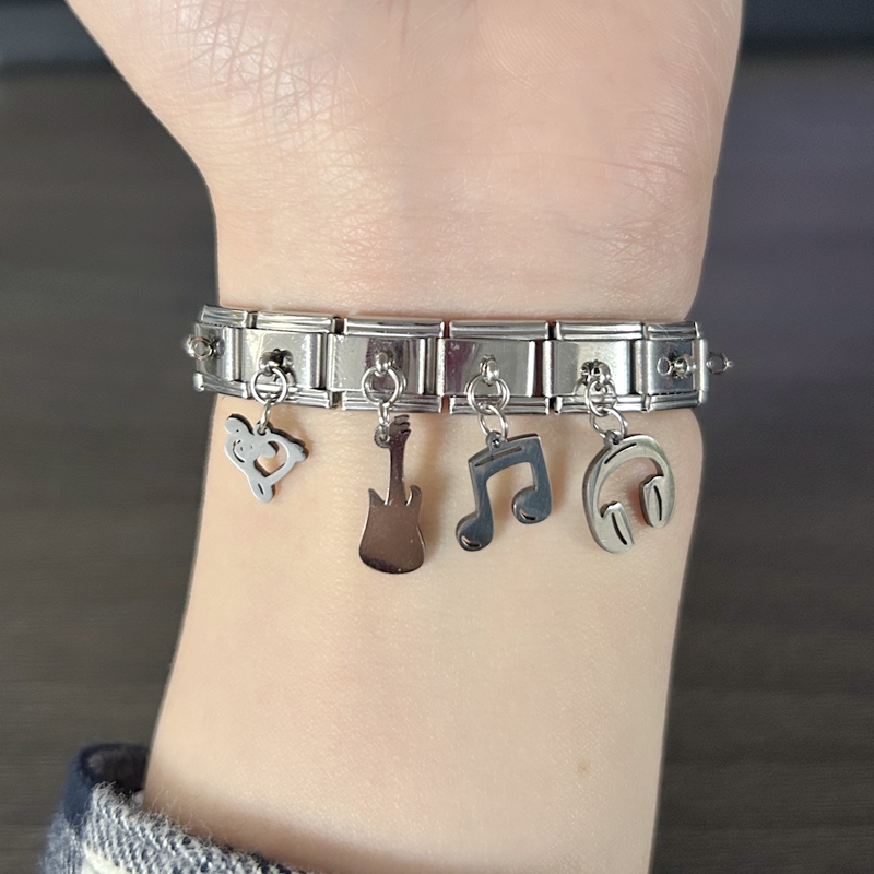 Trendy Rock Music Heart Note E - Jewelry Making Notes ulasan dan harga