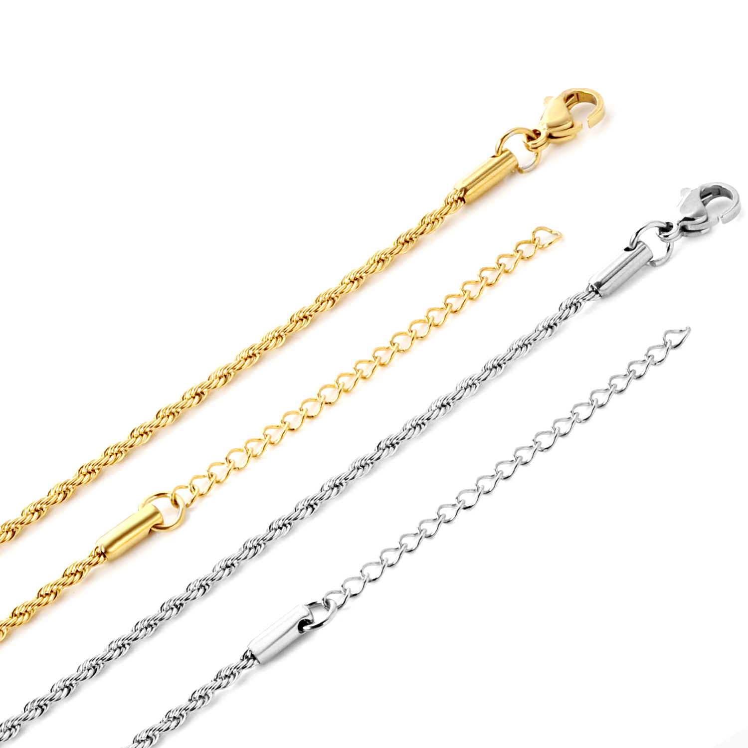 10pcs 2mm 45+5cm Rope Necklace - Jewelry Making Singapore ulasan dan harga