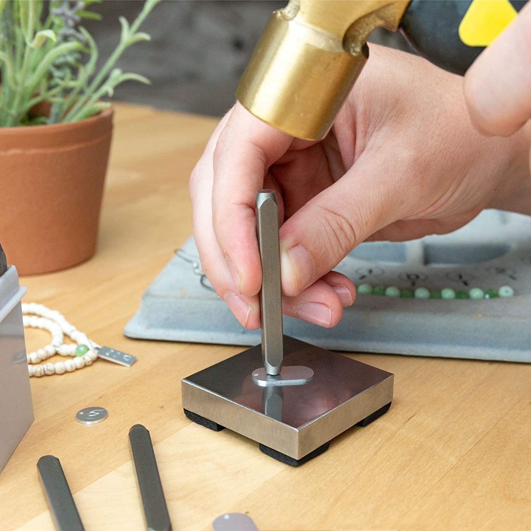 AA26P 1Lb Brass Metal Stamping - Jewelry Making Anvil ulasan dan harga