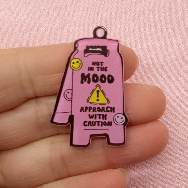 10pcs acrylic printing, please - Jewelry Making Notes ulasan dan harga