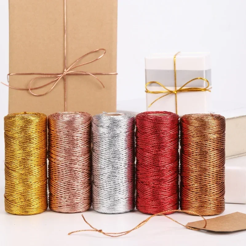 100M Rope Gold Silver Cord Gif - Jewelry Making Event ulasan dan harga