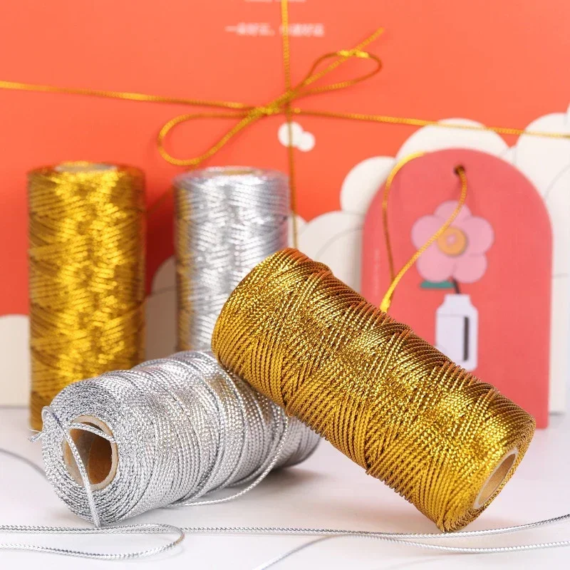 100M Rope Gold Silver Cord Gif - Jewelry Making Event ulasan dan harga