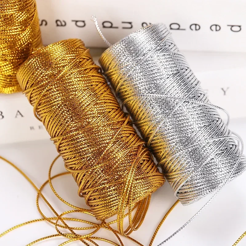 100M Rope Gold Silver Cord Gif - Jewelry Making Event ulasan dan harga
