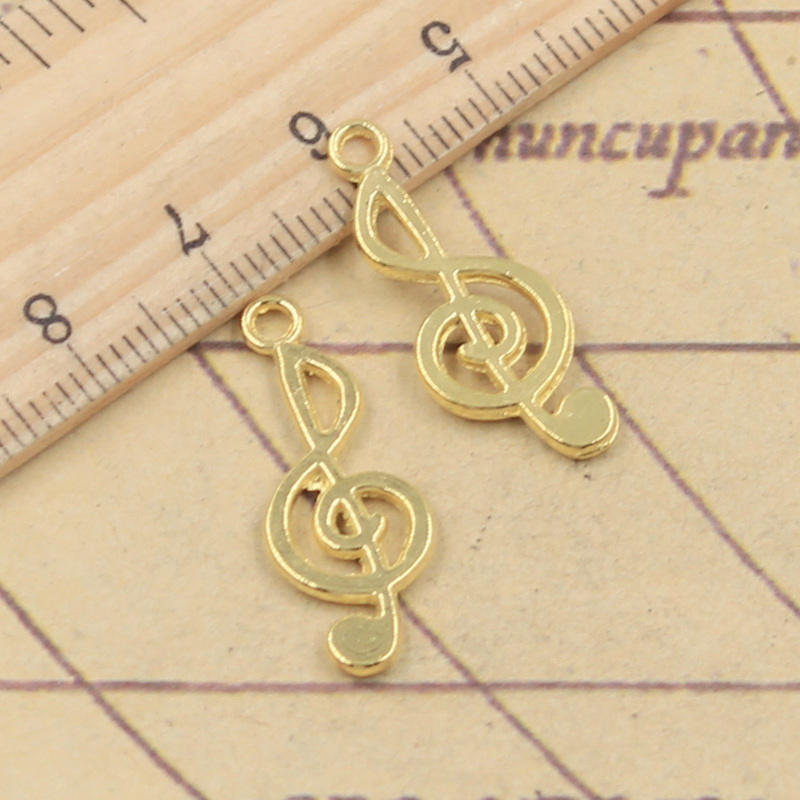 40pcs Charms Musical Note 26x1 - Jewelry Making Notes ulasan dan harga