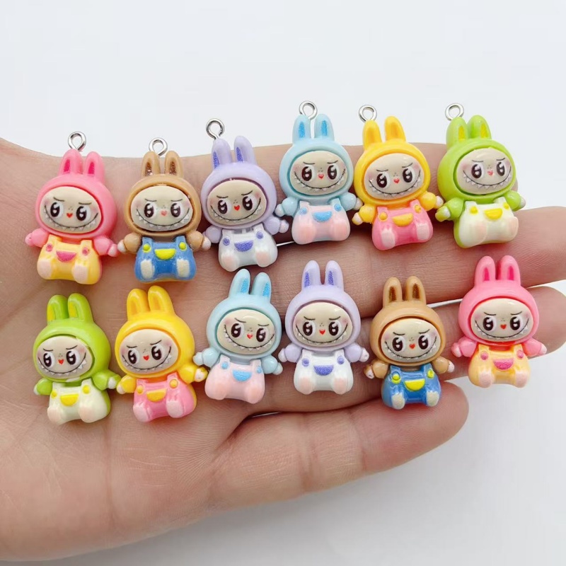 10Pcs Kawaii Rabbit Strawberry - Jewelry Making Parts ulasan dan harga