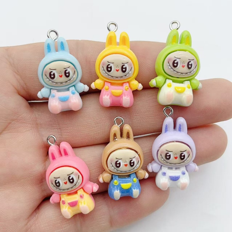 10Pcs Kawaii Rabbit Strawberry - Jewelry Making Parts ulasan dan harga