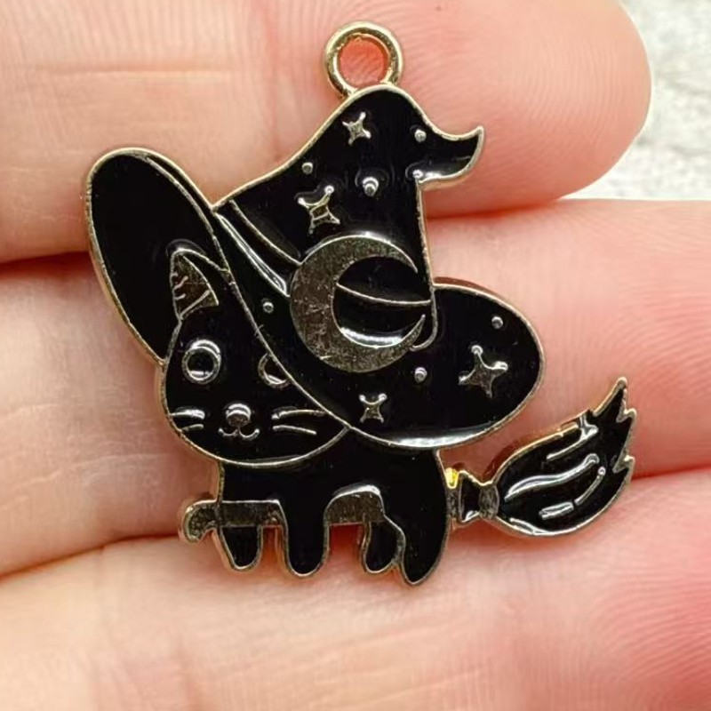 10pcs Original Alloy Enamel Bl - Jewelry Making Parts ulasan dan harga