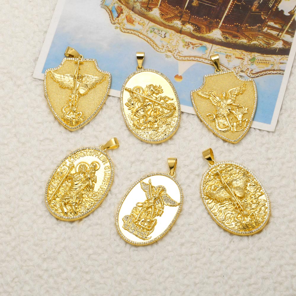 OCESRIO St Michael Medals for  - Jewelry Making Michaels ulasan dan harga