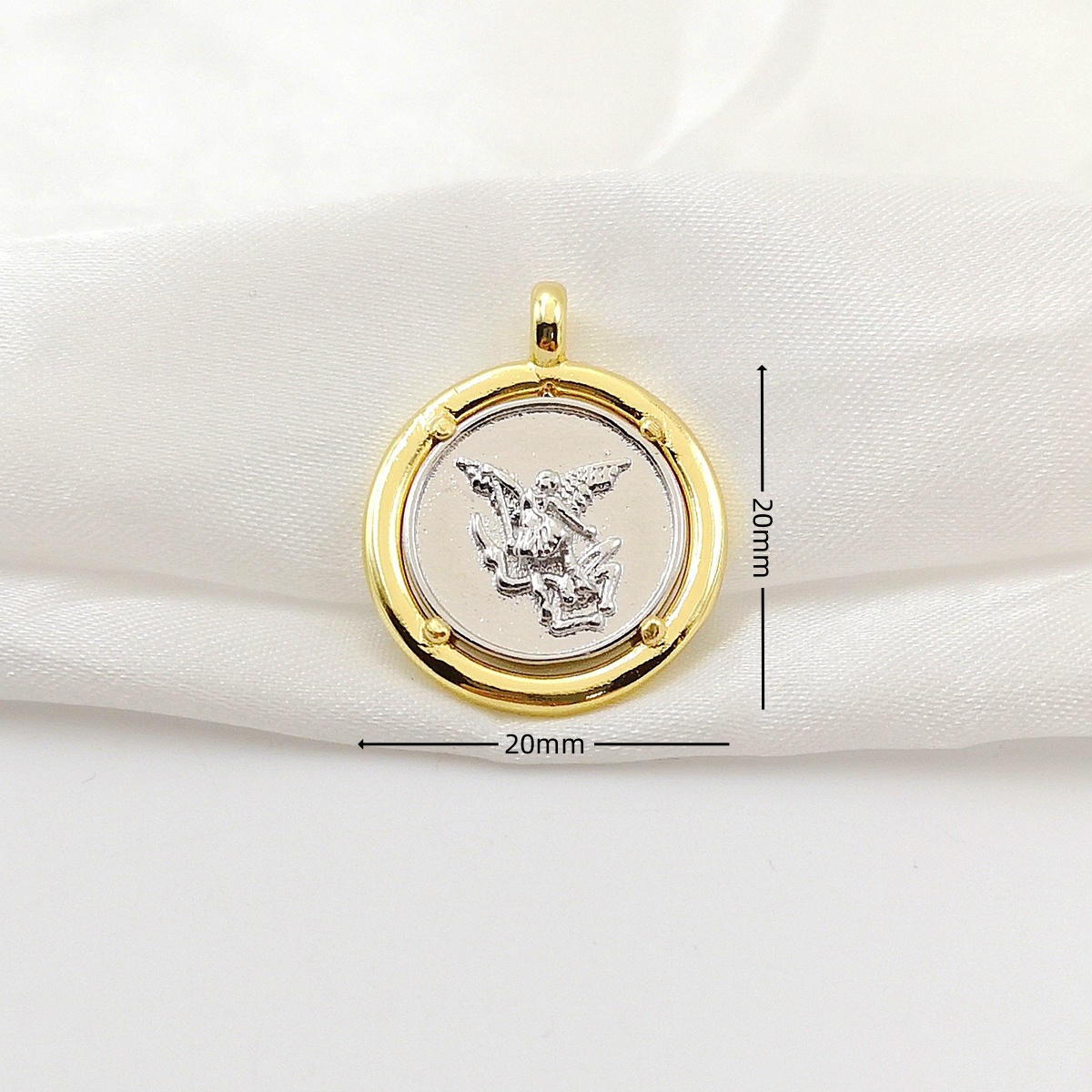 Gold Plated Archangel Saint Mi - Jewelry Making Michaels ulasan dan harga