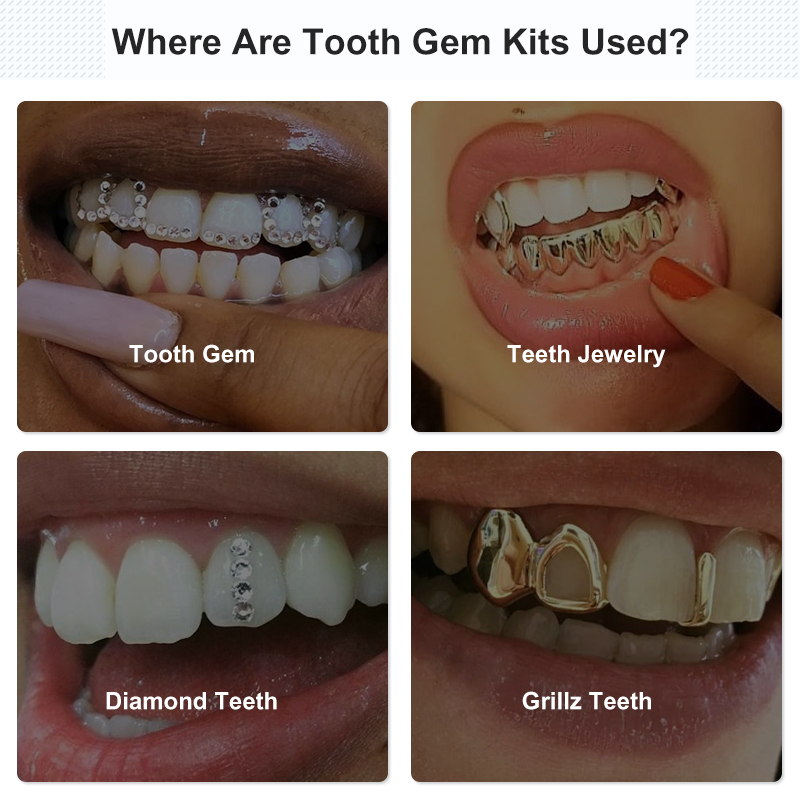 Tooth Gem Set Glue Kit with UV - Jewelry Making Uv Resin Kit ulasan dan harga