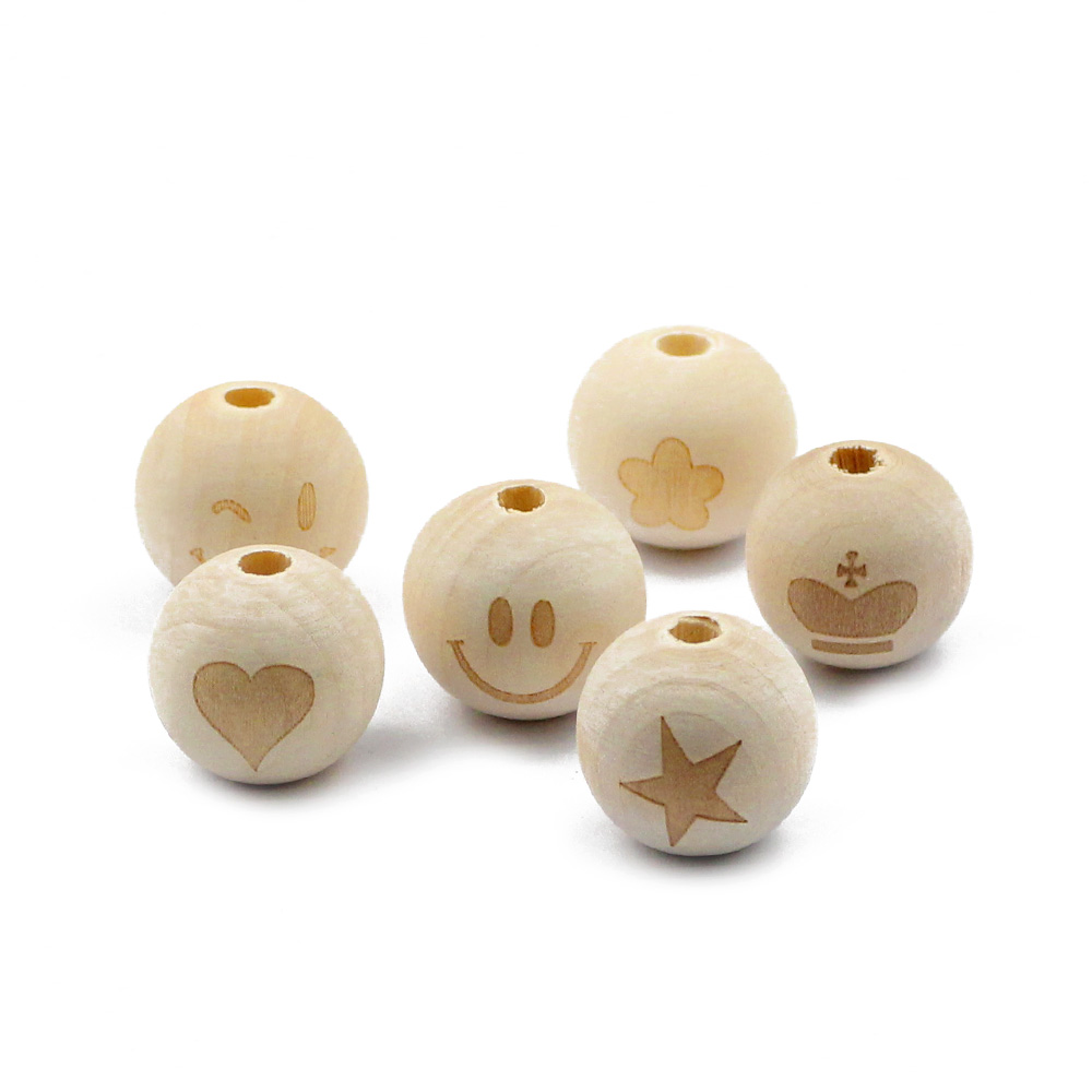 10pcs 20mm Round Natural Wood  - Jewelry Making 4 Year Old ulasan dan harga