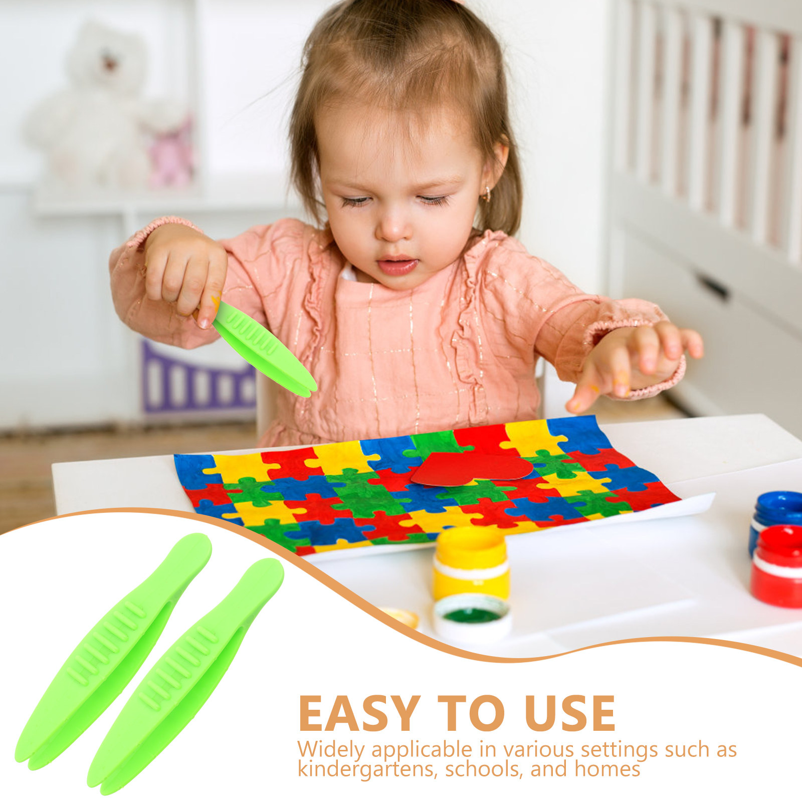10Pcs Child Friendly Plastic T - Jewelry Making Experience ulasan dan harga