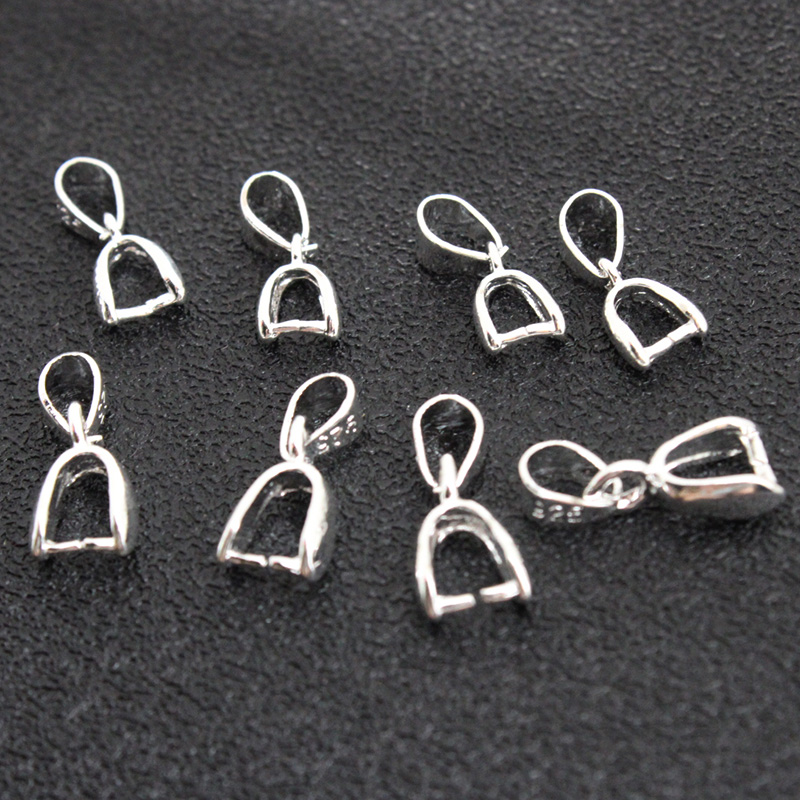 10Pcs 925 Stering Silver Plate - Jewelry Making Hardware ulasan dan harga
