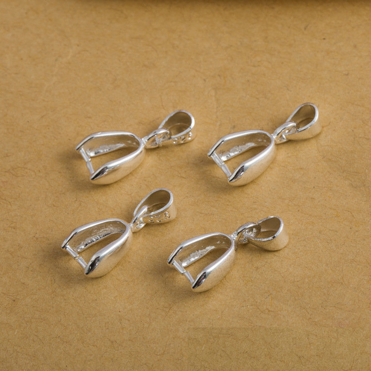 10Pcs 925 Stering Silver Plate - Jewelry Making Hardware ulasan dan harga
